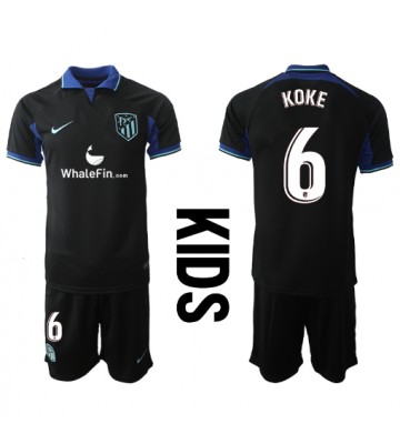 Atletico Madrid Koke #6 Bortedraktsett Barn 2022-23 Kortermet (+ Korte bukser)